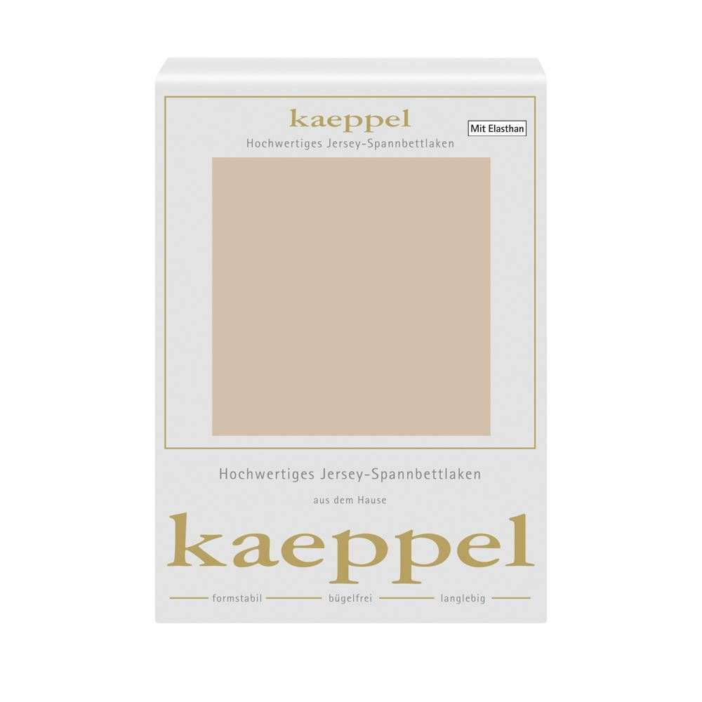 Spannbettlaken Jersey Mako Elastan in champignon