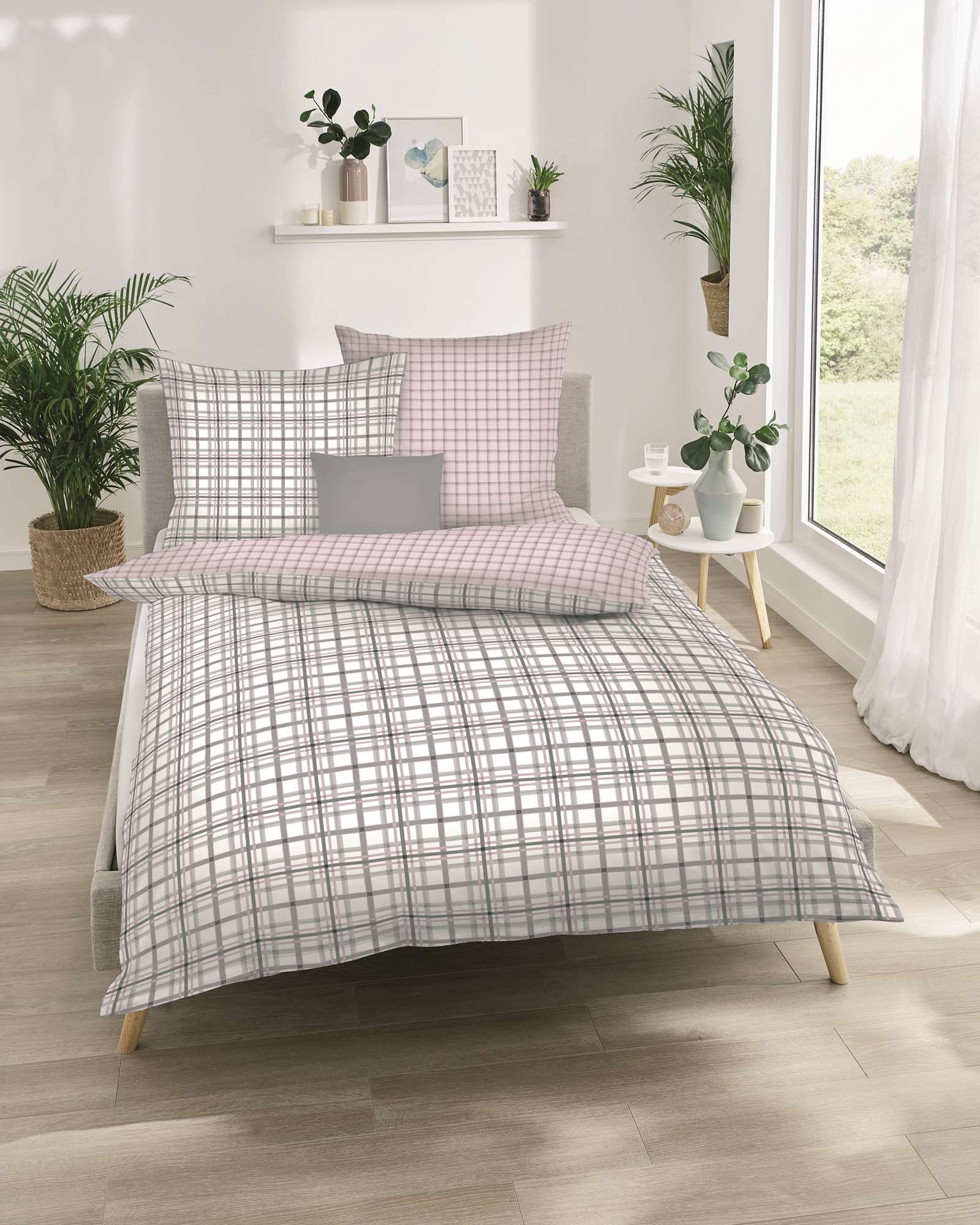 Bettwäsche in rosa