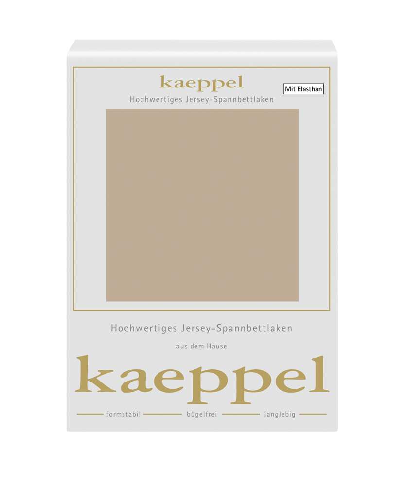 Spannbettlaken Jersey Elastan kiesel