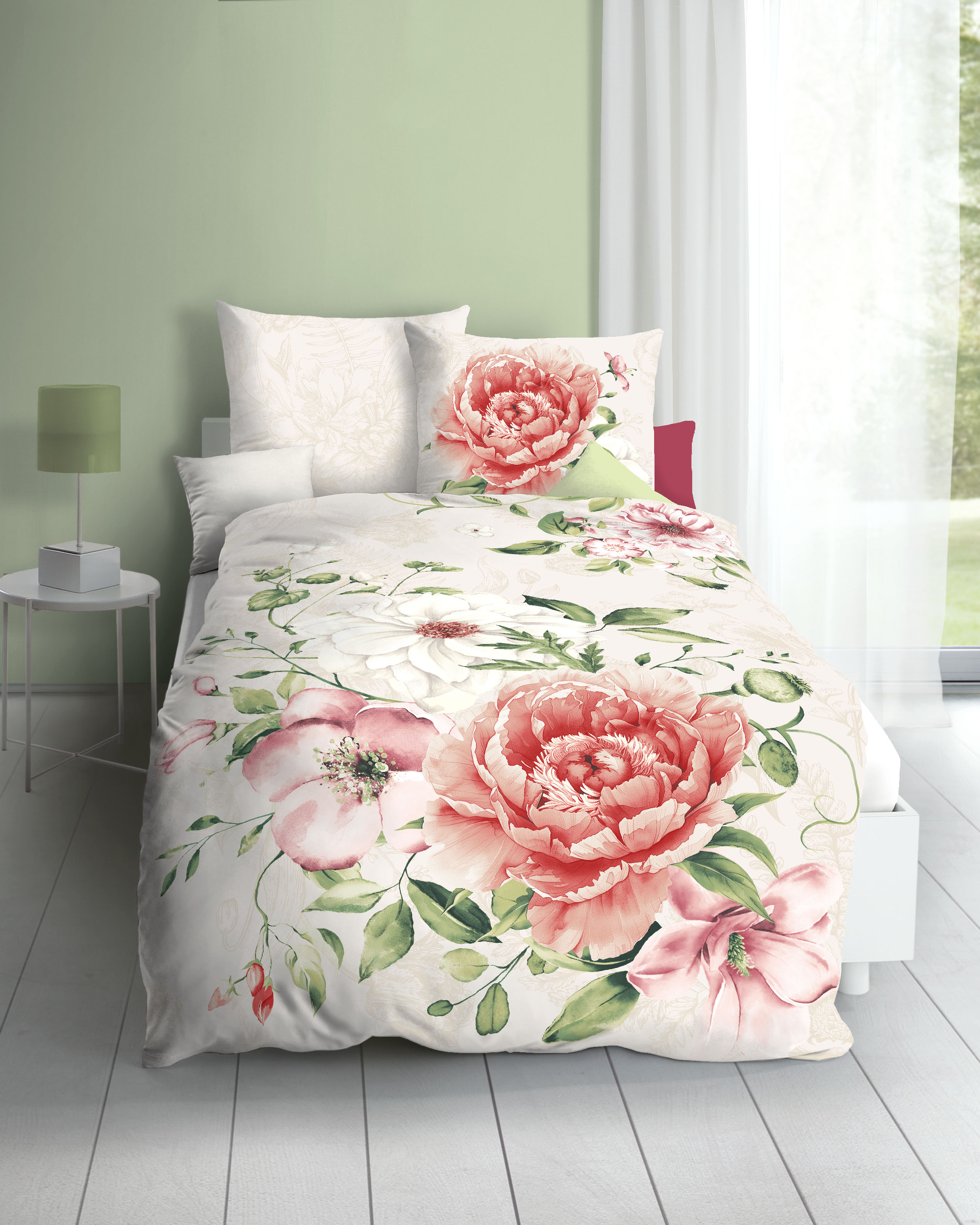 Mako Satin Bettwäsche champagner-beige