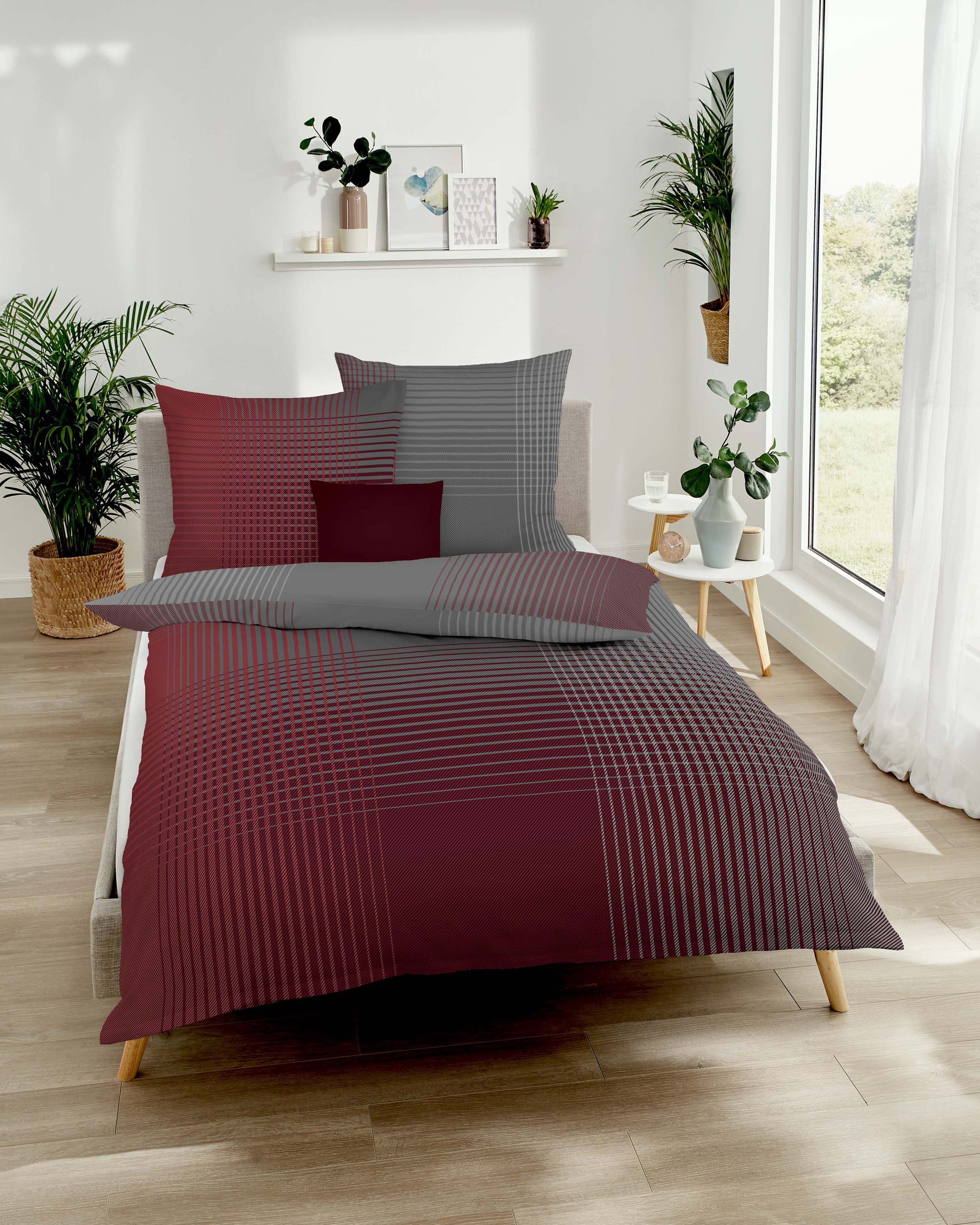 Kaeppel Mako-Satin Bettwäsche 135x200 Cm – Zeitlose Eleganz Im Streifendesign